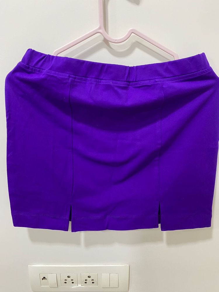 Purple Mini Skirt