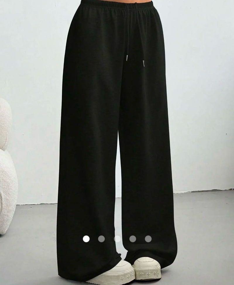 Black Wide Leg Sweatpants