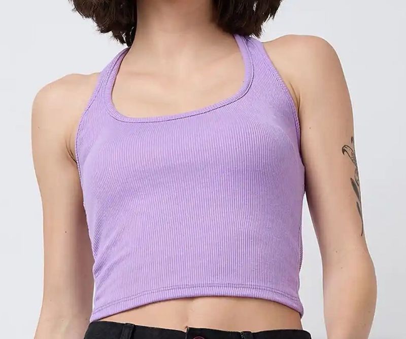 💜Lavender Halter Neck Top