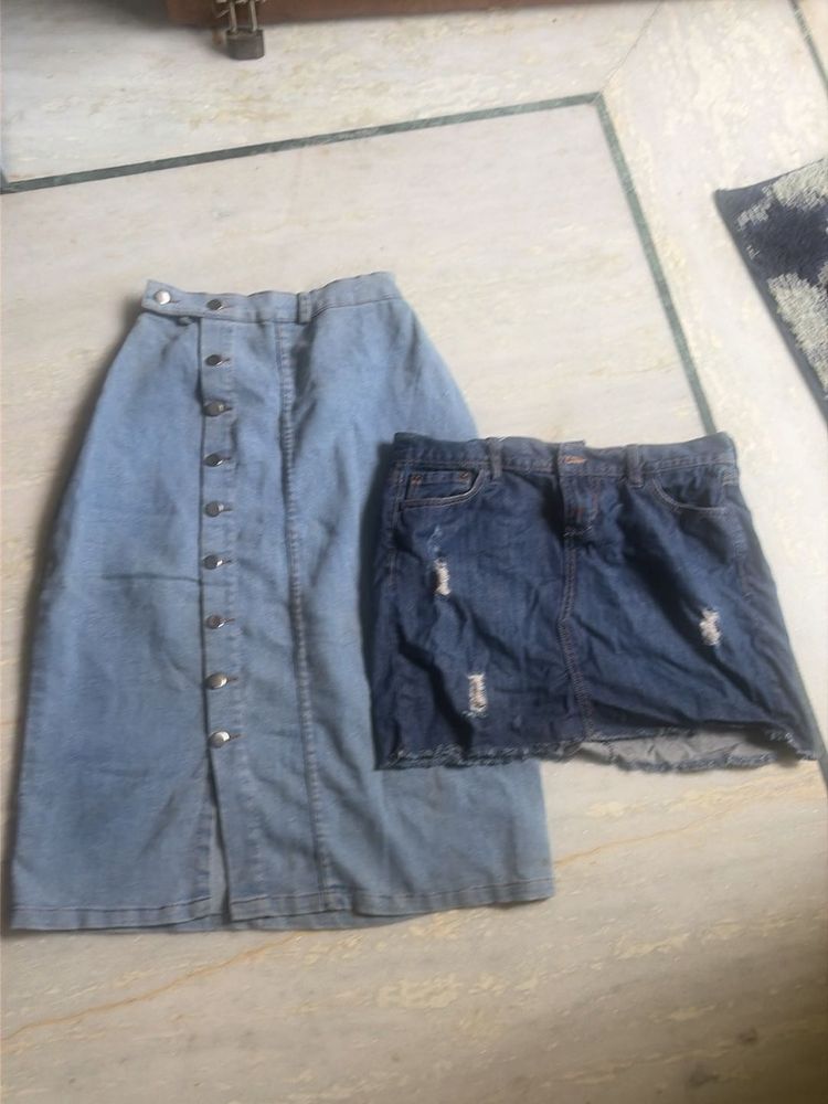 Bundle of 2 Denim Skirts