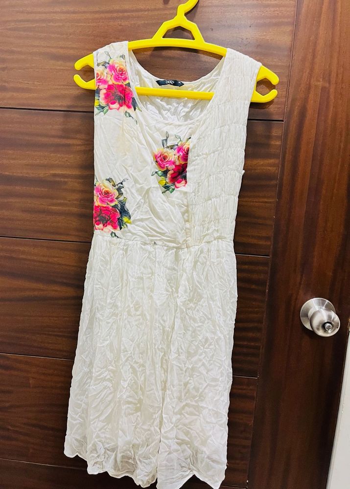 White Floral Dress