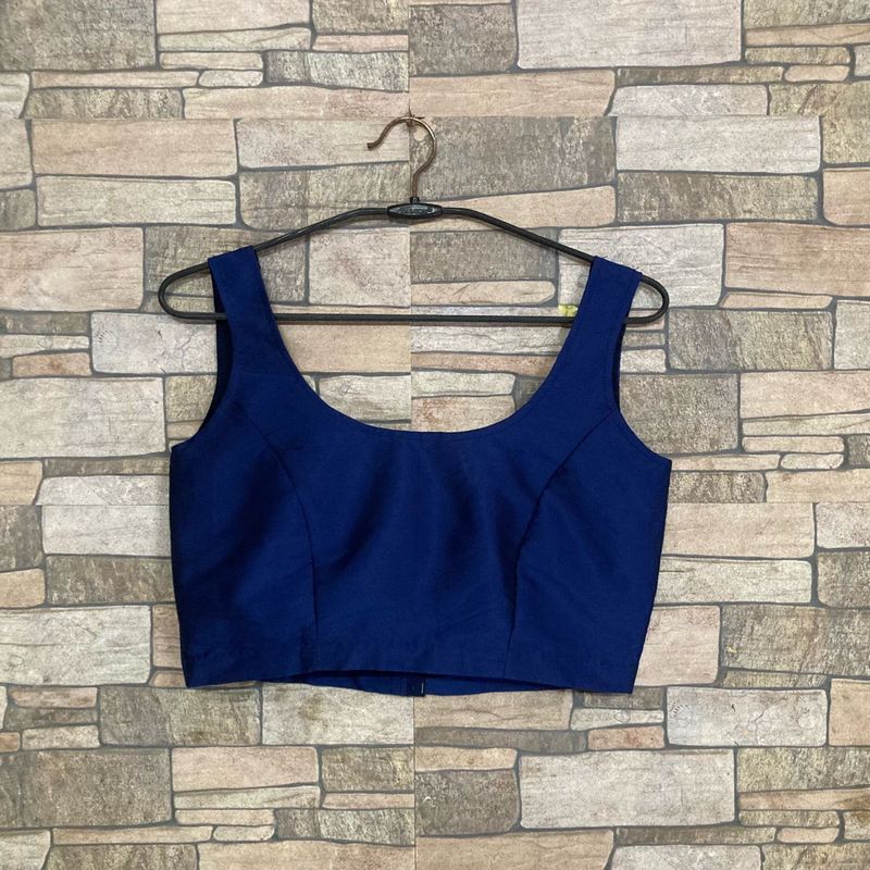 Royal Blue Sleeveless Blouse