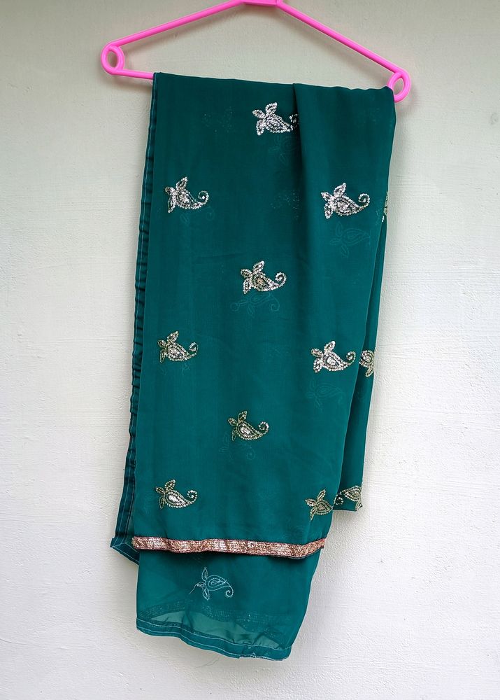 Green Dupatta For Lehenga/Half-saree 💚✨