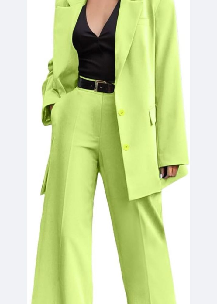 New Lime Green Blazer Set