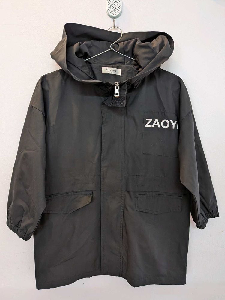Stylish Black Hooded Jacket ( Unisex)