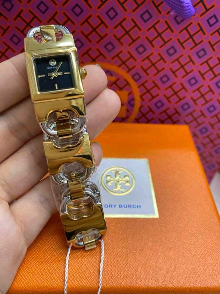 TORY BURCH GEMINI DOUBLE T – MINI GOLD BRACELET WA