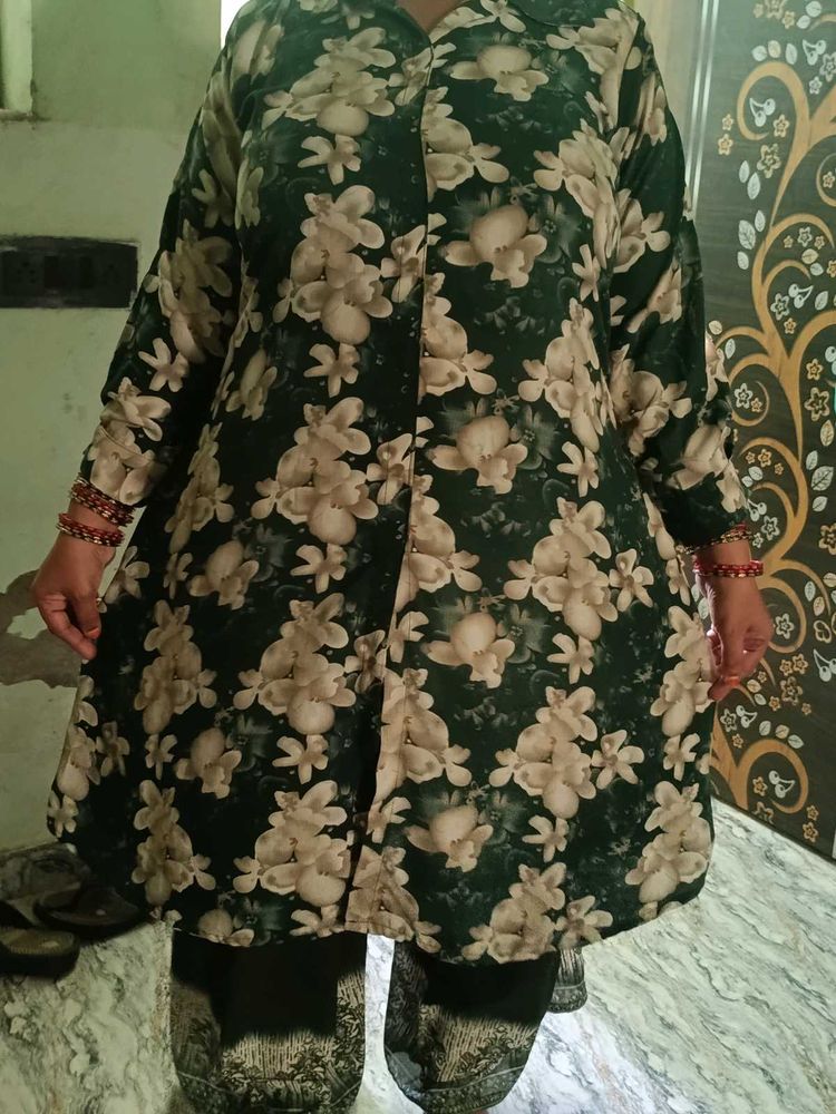 Elegant Floral Kurta Set✨🌺