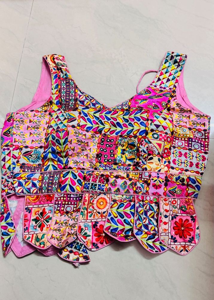 Vibrant Patchwork Blouse