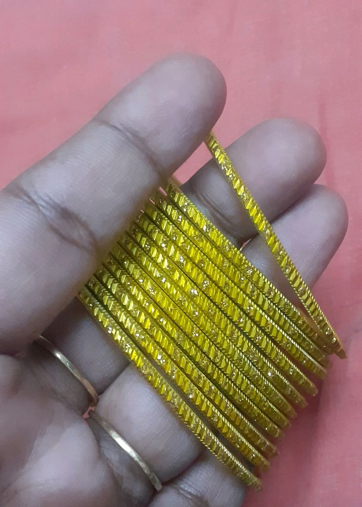 Golden steel Bangles
