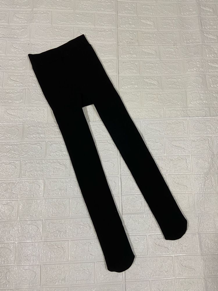 Black fleece leggings