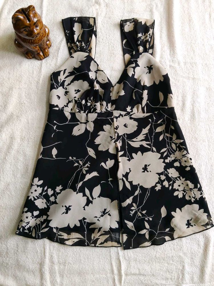 Chic Floral Print Tank Top