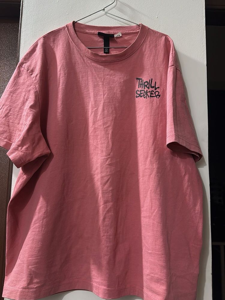 Pink "Thrill Seeker" Graphic Tee