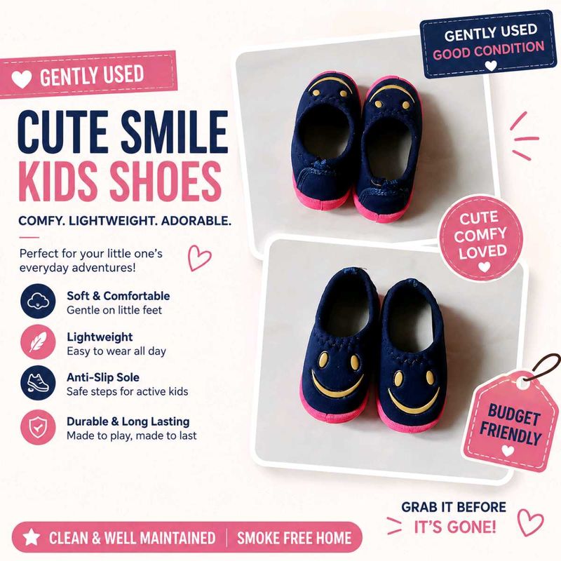 Cute Smiley Face Toddler Shoes