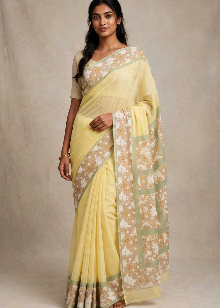 Beautiful Saree with Floral Print