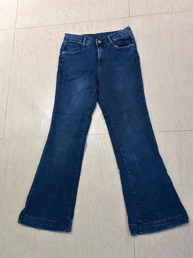 Women's Blue Flare Jeans