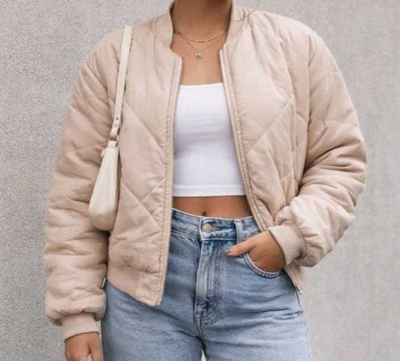 Quilted Bomber Jacket