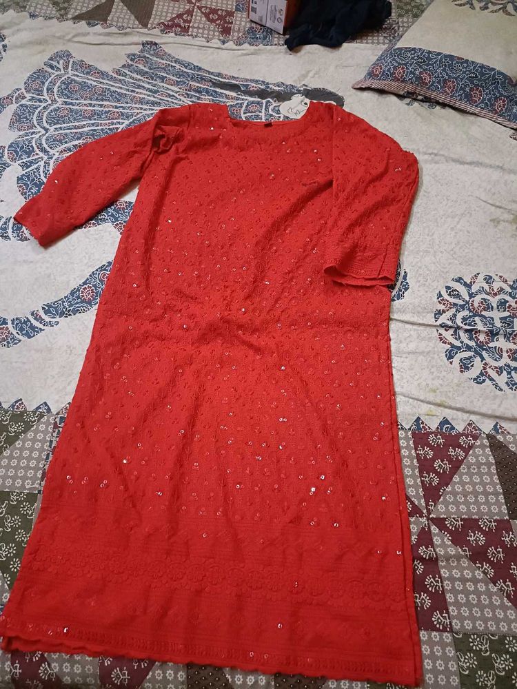 Beautiful 😍 Red ♥️ Kurta