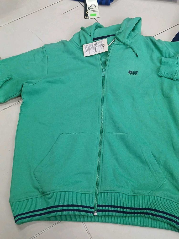 Green Zip-Up Hoodie