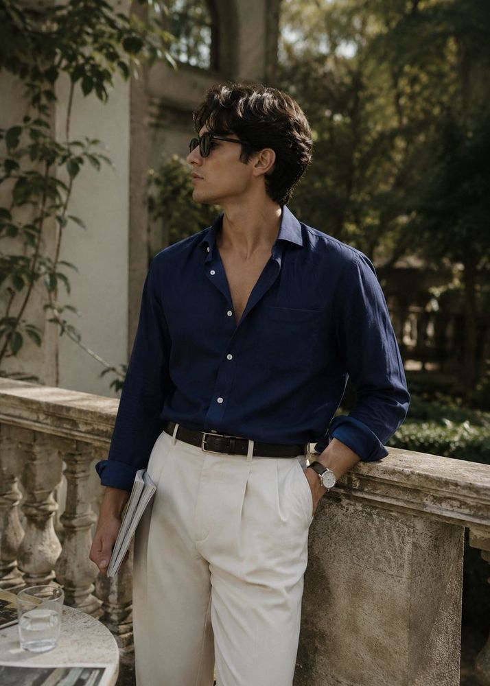 louis philippe  Blue old money Shirt