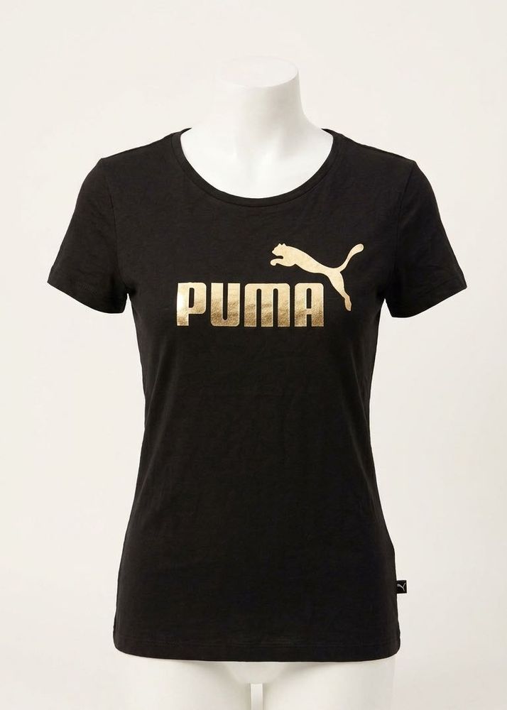 Puma Black Gold Logo T-Shirt