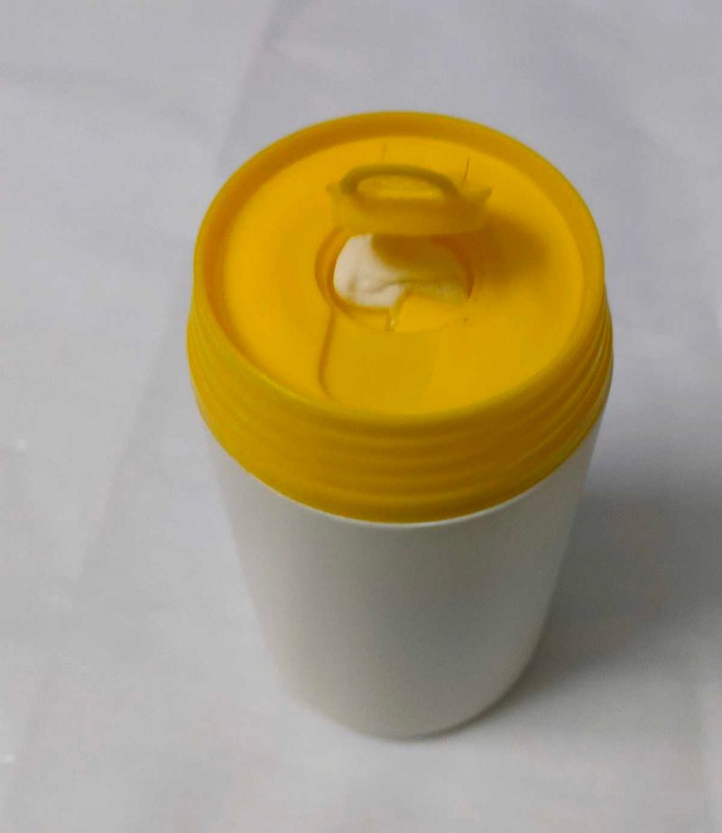 White &amp; Yellow Travel Mug