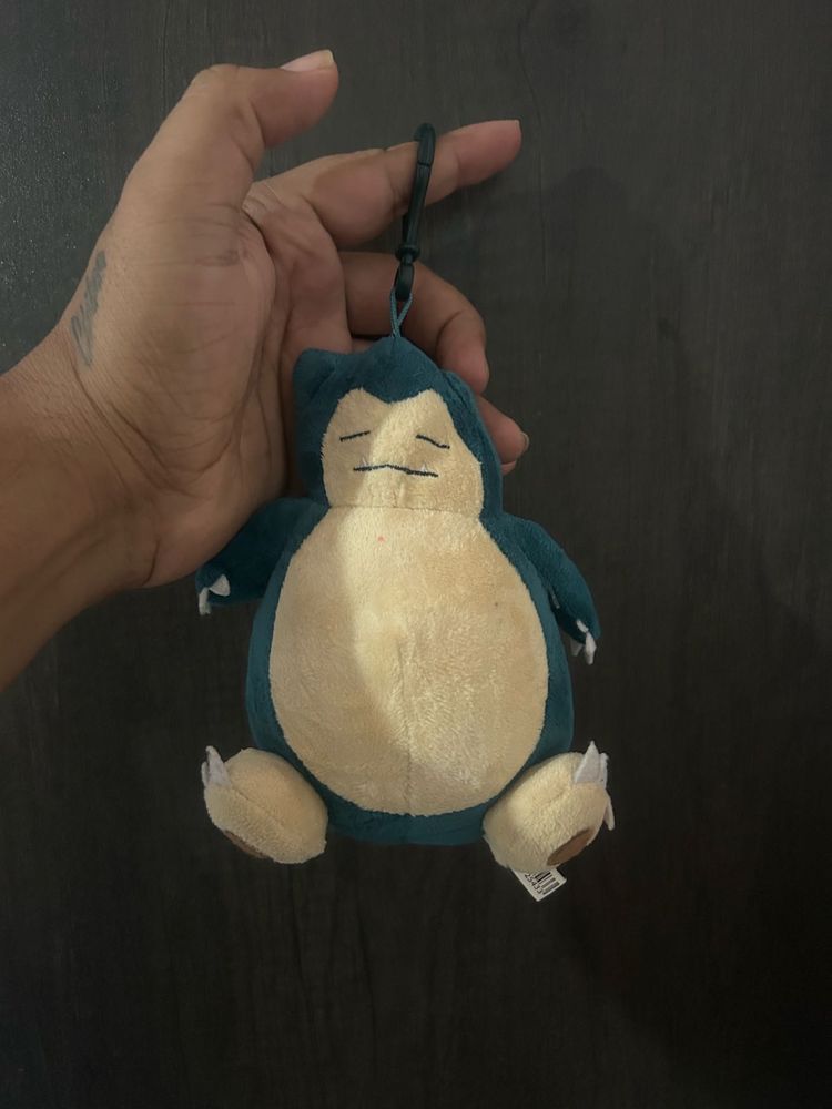 Snorlax plush keychain