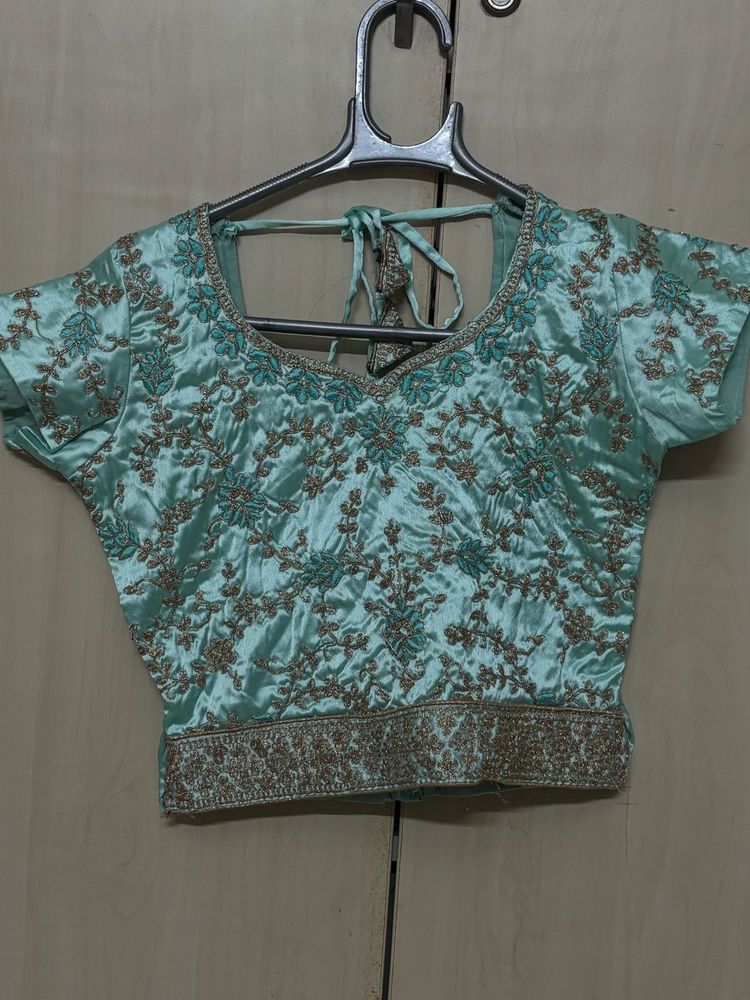 Embroidered Silk Lehenga