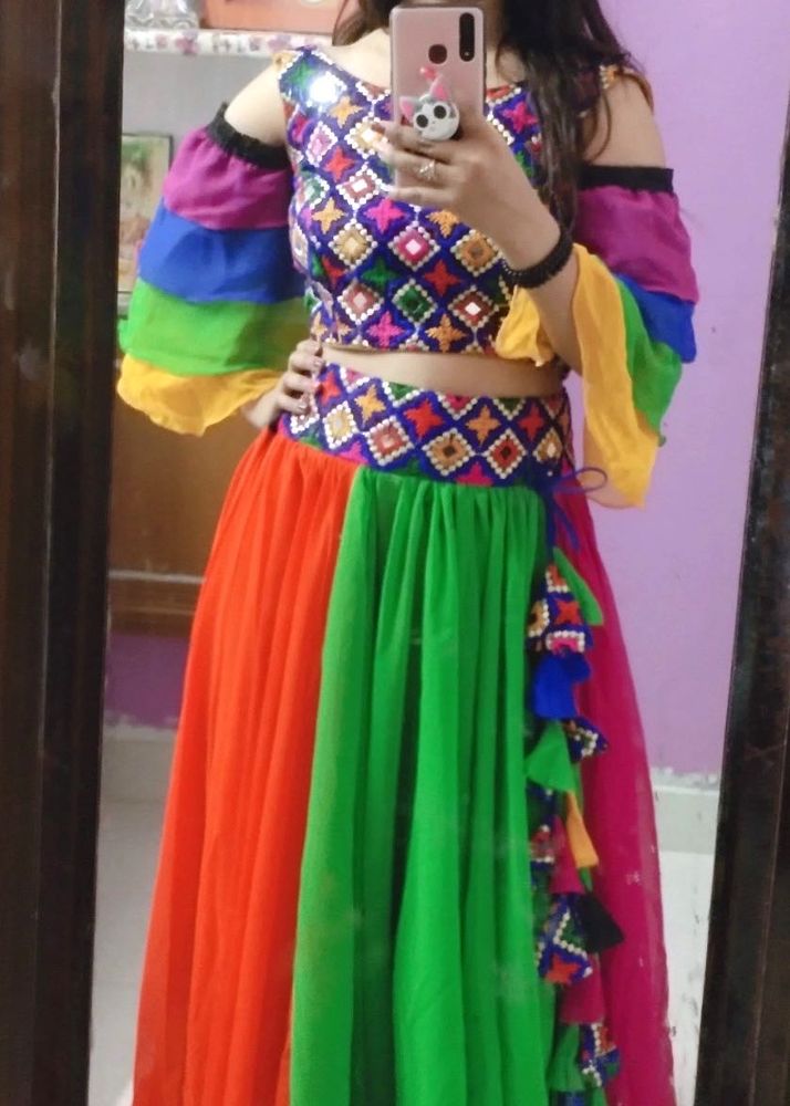 Navratri special Rainbow Lehenga Choli
