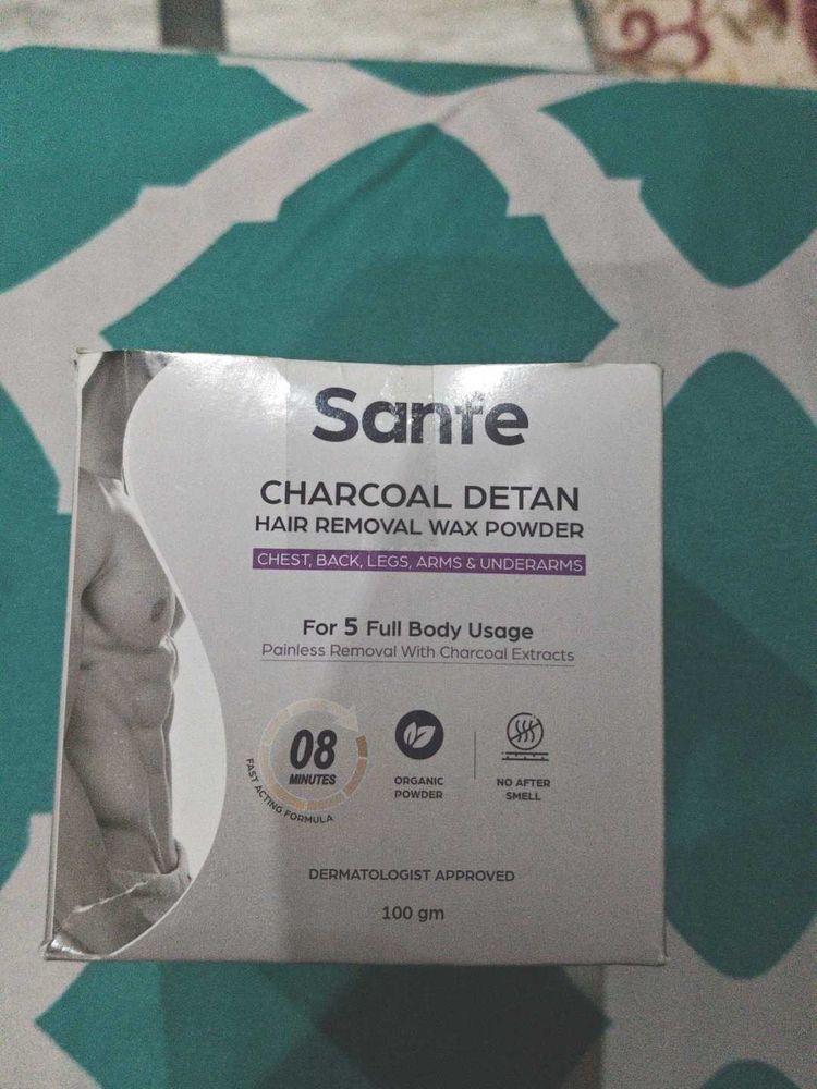 Sanfe charcoal hair removal wax powder