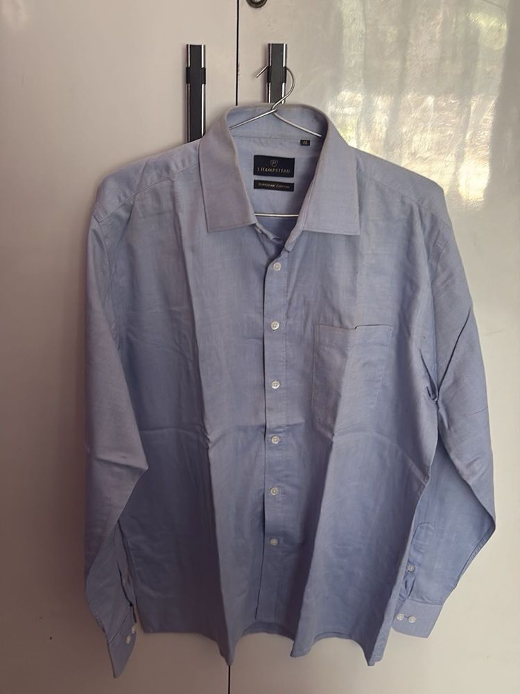 Free Delivery Men's Light Blue Formal Shirt