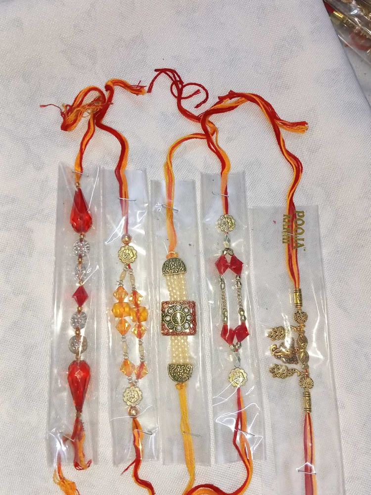 Set of 5 Rakhi Bracelets