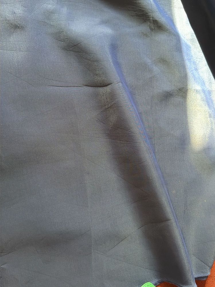 2mtr Elegant Navy Blue wool fabric
