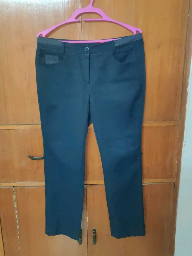 Classic Navy Blue Formal Trousers