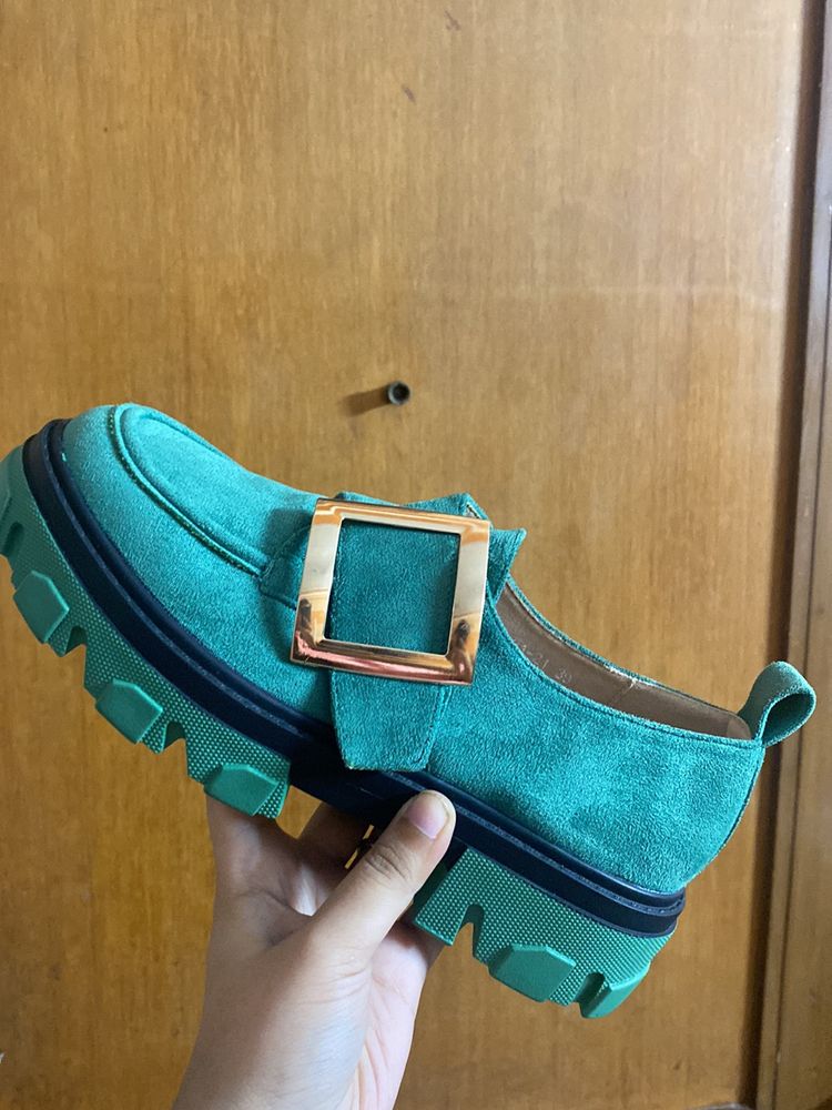 Green Loafer Size 39