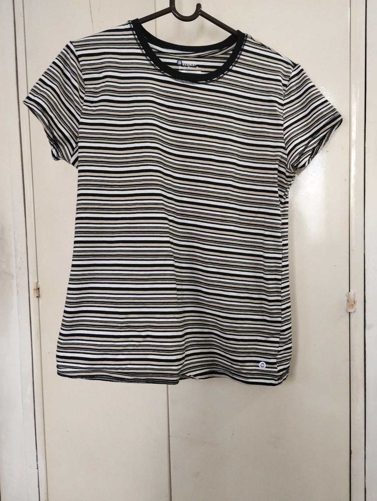 Striped Crew Neck T-Shirt