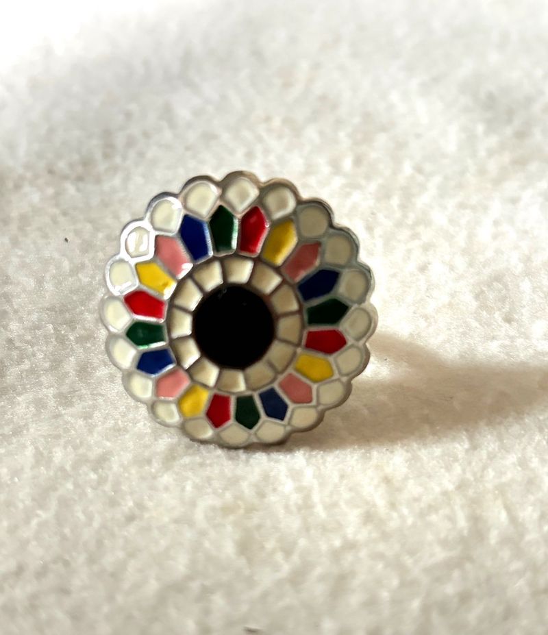 Colorful Enamel Floral Brooch/Pin
