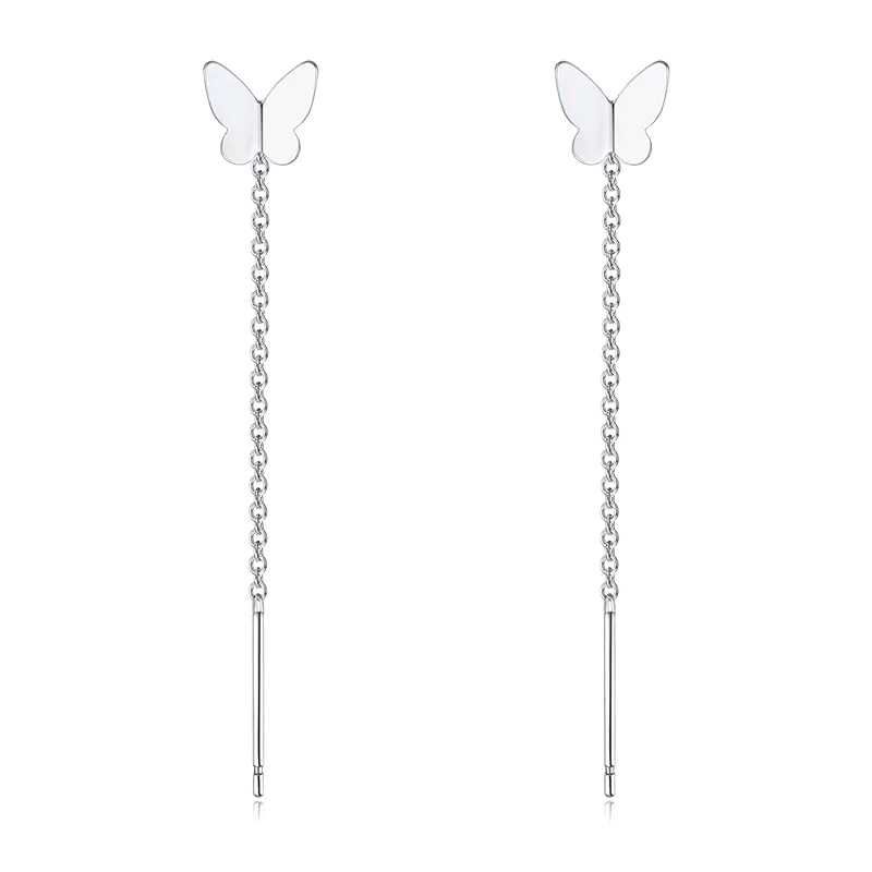 S925 silver Butterfly Dangle Earrings