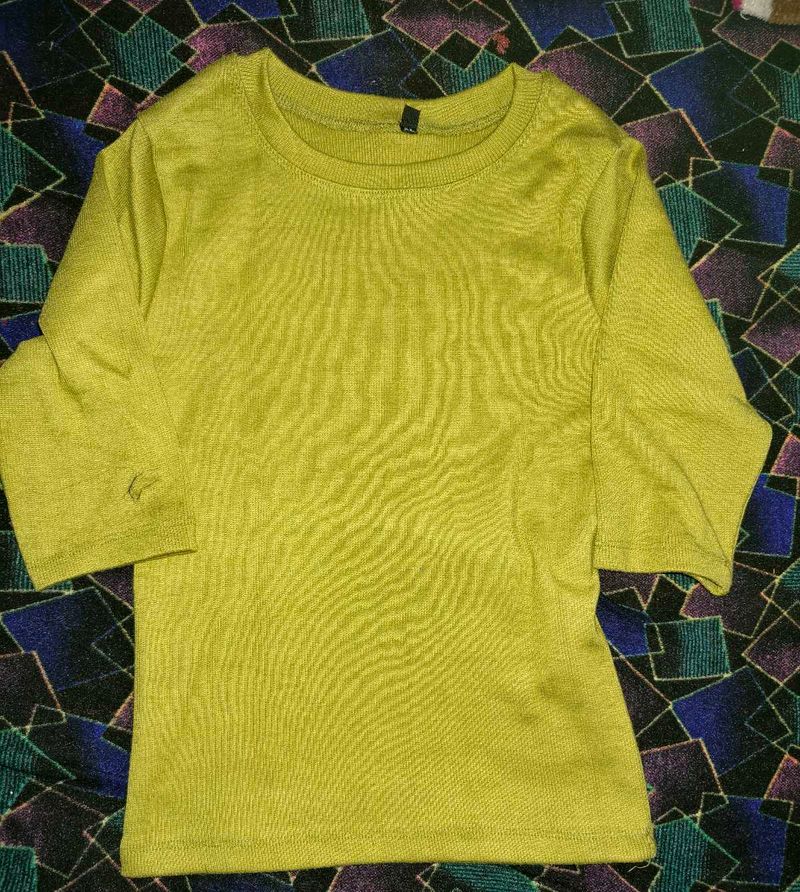 Cute Chartreuse Top