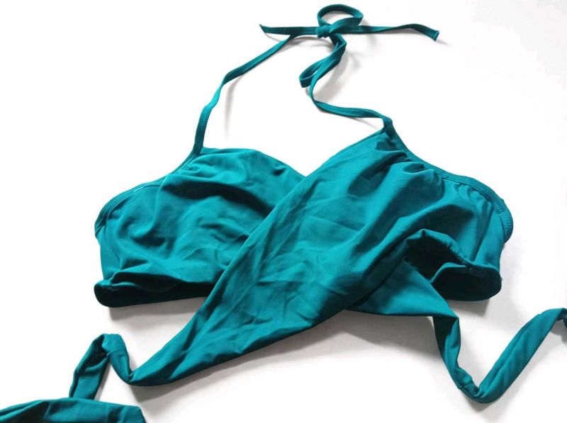 36 B cup 🔹Teal Halter Neck Bikini Top