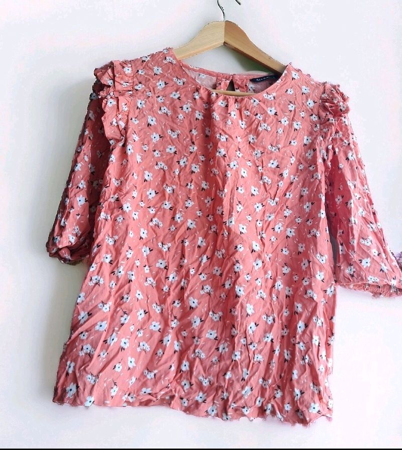 Mast &amp; Harbour Printed Casual Top