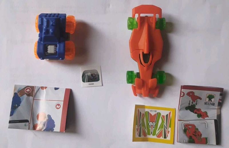 Kinder Joy Racing Cars ( Set of 2)