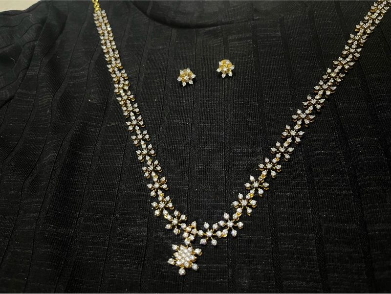 Stunning CZ Necklace &amp; Earring Set