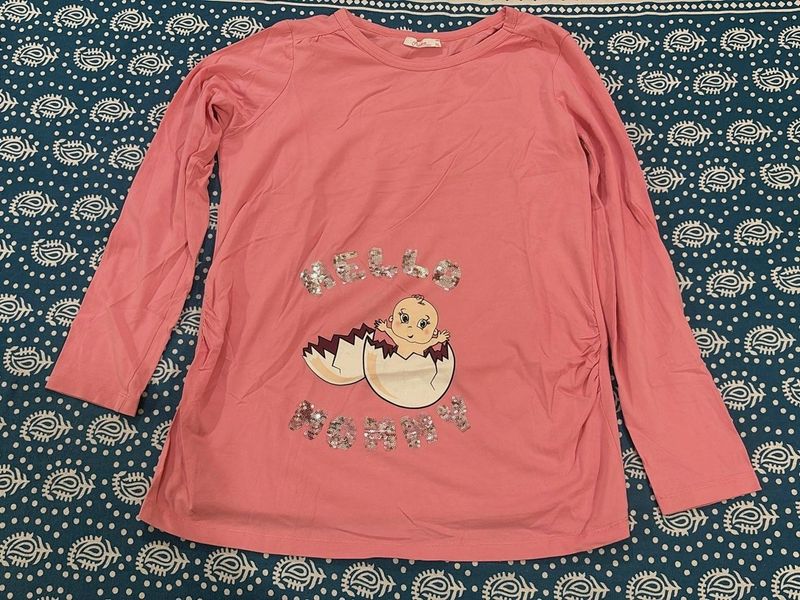 "Hello Mommy" Long Sleeve Top
