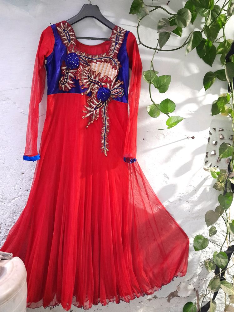 Red Hot  Heavy Gown ❤️
