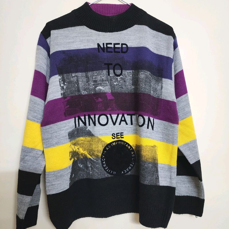 Black n Grey Pullover Sweater