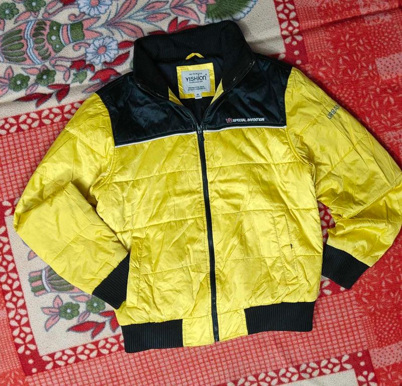 Yellow &amp; Black Bomber Jacket