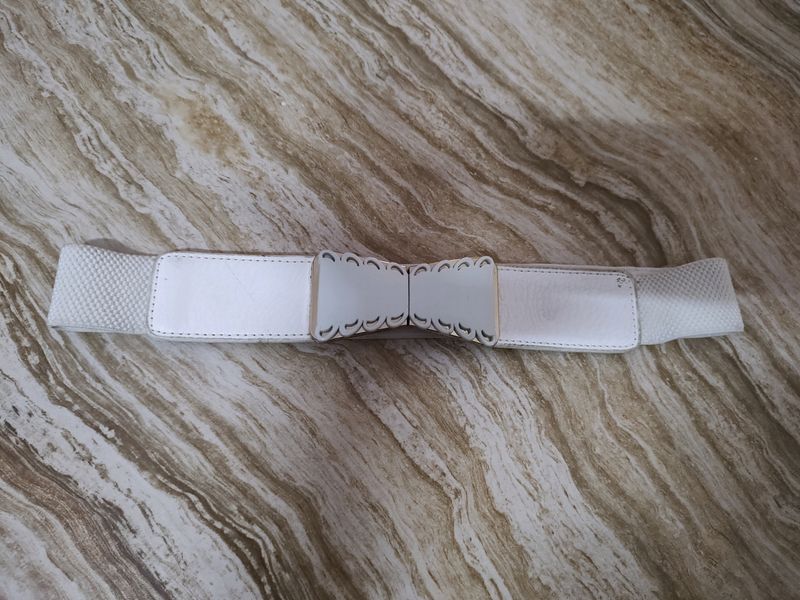 Belt For Onepiece White Color