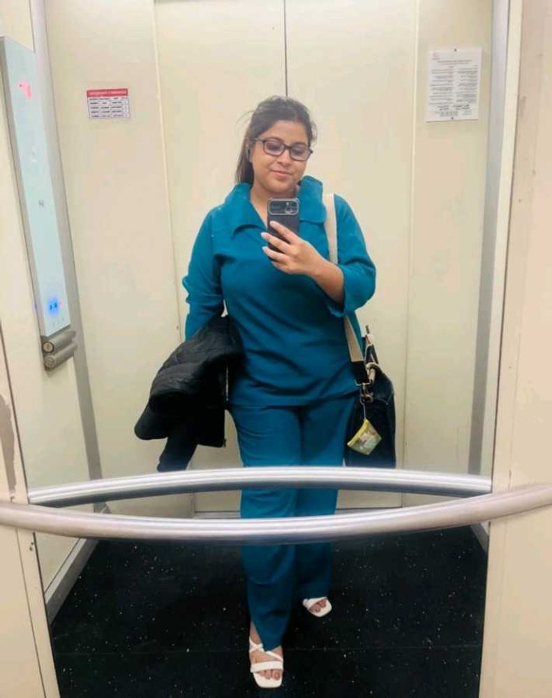 Teal Scrub Suit - Like New!