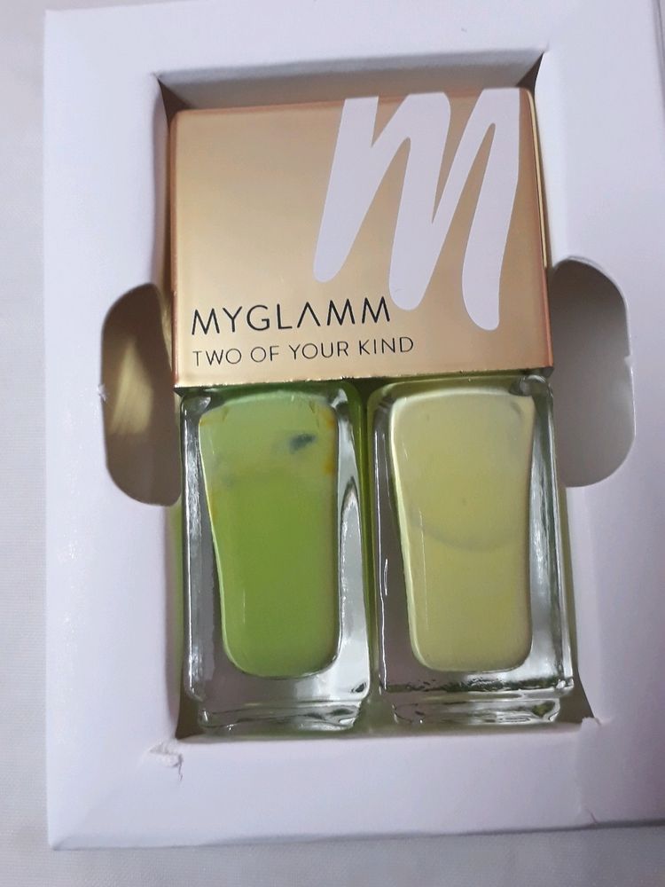 Myglamm Two Of Your Kind Long Lasting Nail Enamel Duo Garden Party