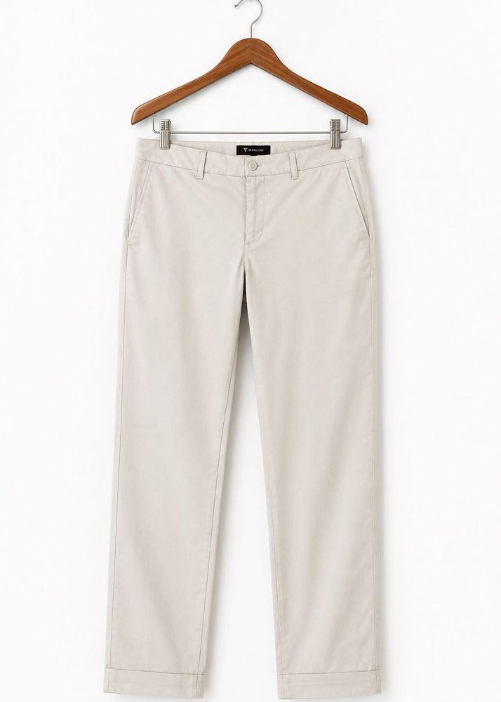 Chic White Straight Leg Pants